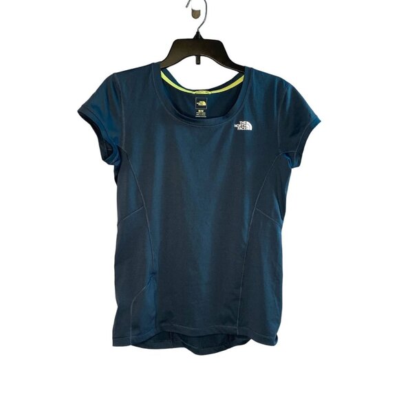 The North Face T-shirt Women's size Medium Short Sleeve Tee Blue - Picture 1 of 11